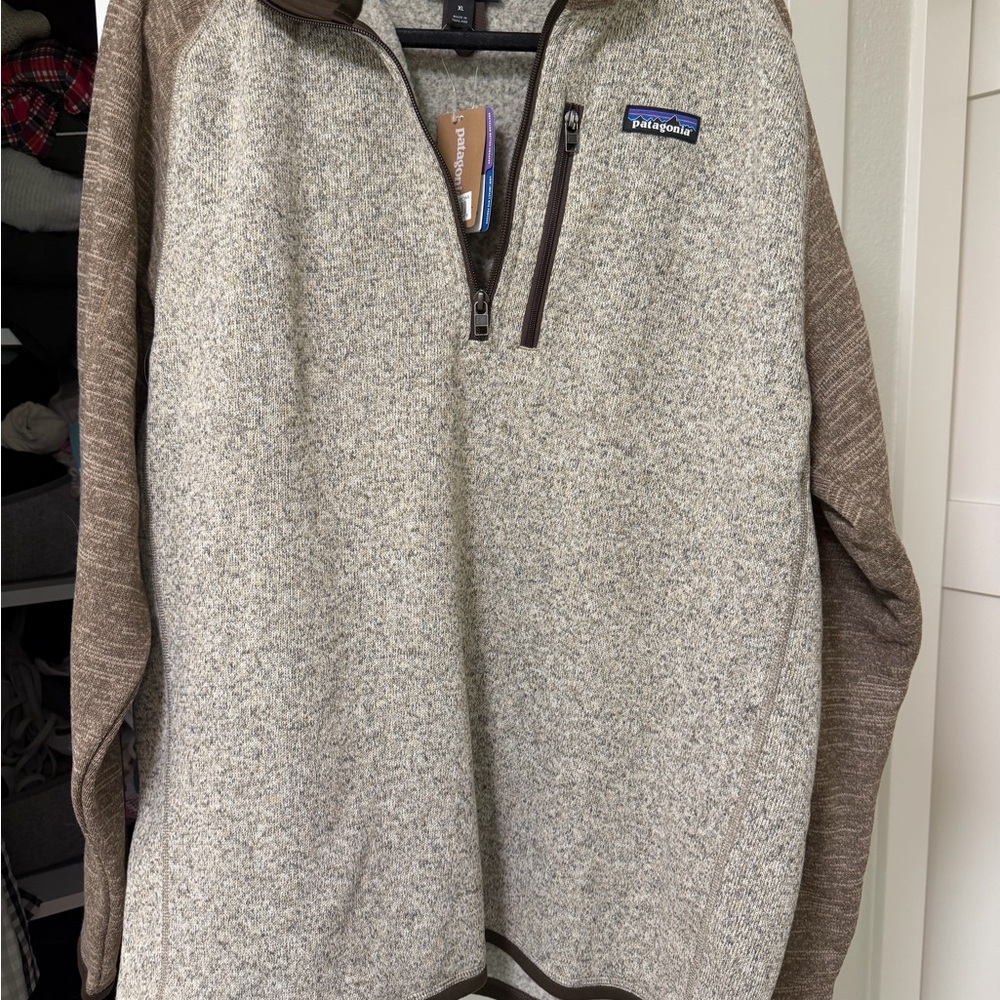 Patagonia Men’s Quarter-Zip Sweater (better sweater)